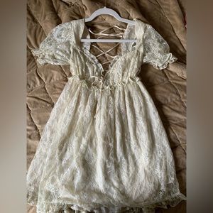 Urban Outfitters Medium Cream Lace Dress.
